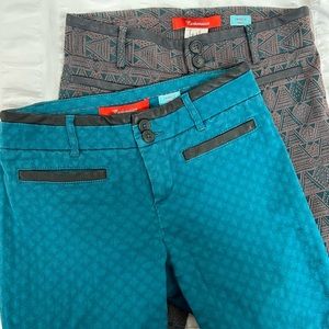 Two (2) pair Cartonnier Charlie Ankle pants from Anthropologie